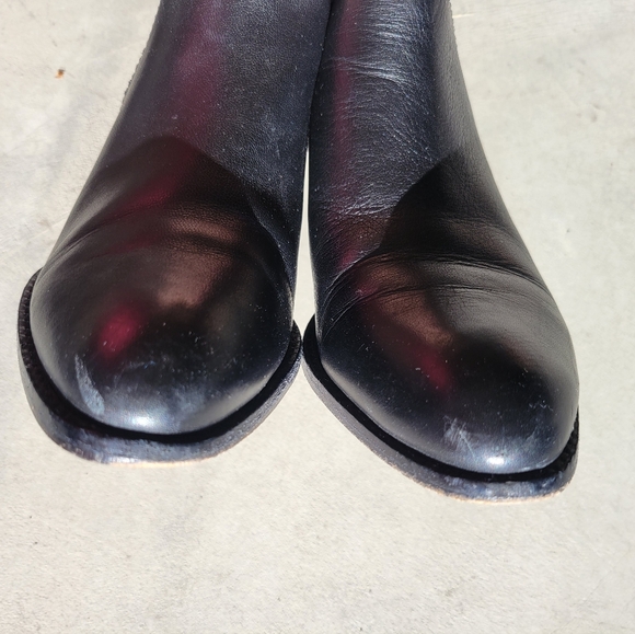 Alexander Wang Kori Bootie With Rhodium Leather Black Chelsea Ankle Cutout 37.5 - Picture 8 of 16